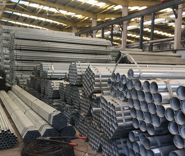 白沙q235b热镀锌带钢管